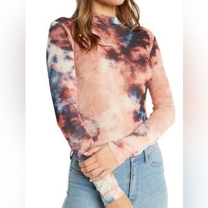 Bardot Mesh Tie Die Top, SIZE S